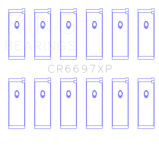 King Engine Bearings Nissan RB25/RB26 Performance Rod Bearing Set - Size +0.25mm