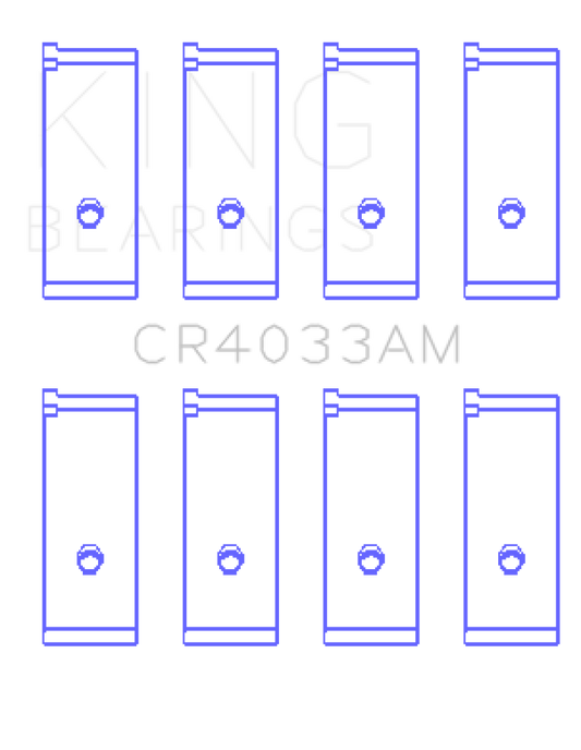 King Acura SOHC 16 Valve/Honda SOHC 16 Valve/DOHC 16 Valve Rod Bearing Set - Size STD