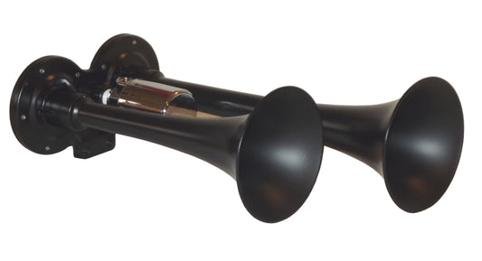 Kleinn Black Dual Horn/ 10In/7.5In - XCR2.0 Coated Zinc Alloy